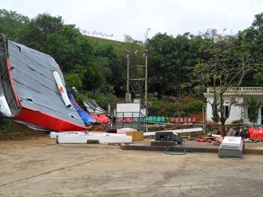 Lốc xoáy tại Mường La