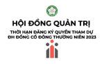 Thời hạn đăng ký cuối cùng để thực hiện quyền tham dự Đại hội đồng cổ đông thường niên năm 2023