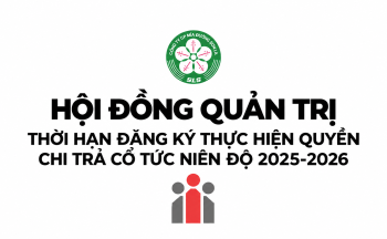 Thông báo về ngày đăng ký cuối cùng để thực hiện quyền chia cổ tức niên độ 2025-2026